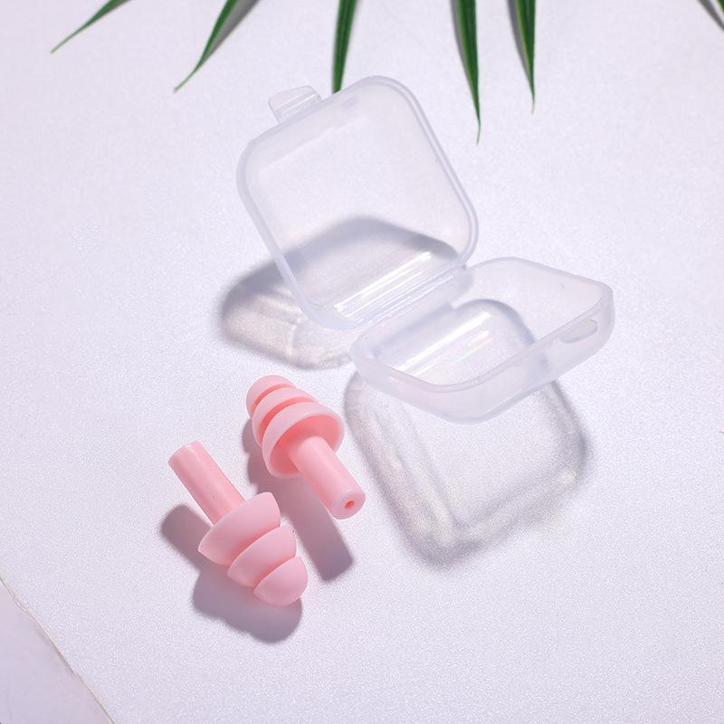 

Silicone Christmas Tree Noise-Reducing Sleep & Swim Earplugs (Waterproof, Wireless, Bullet-Shaped) Pink (Bagged)