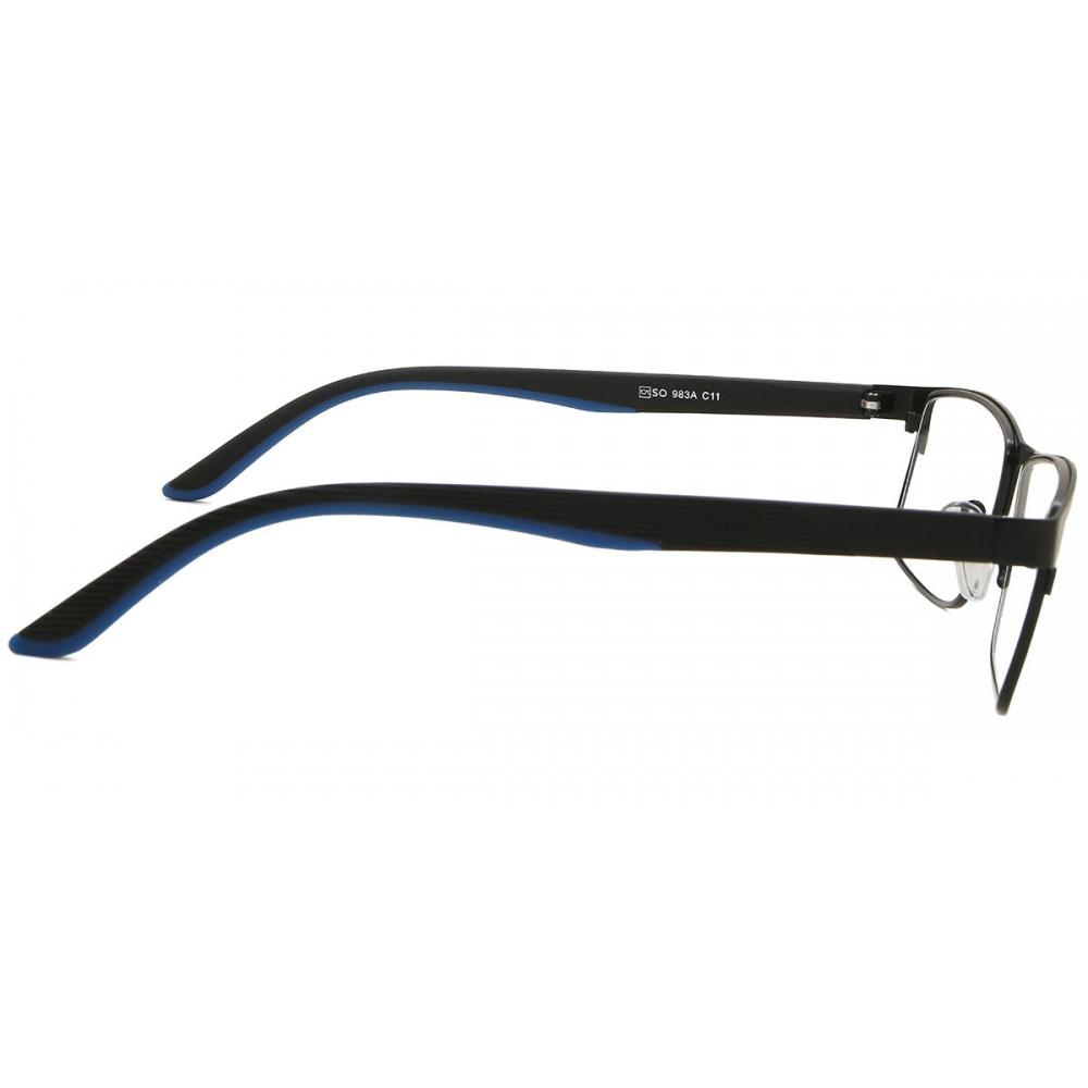 Full Rim Square Black Smartbuy Collection Tony 983a Fashion Unisex Eyeglasses