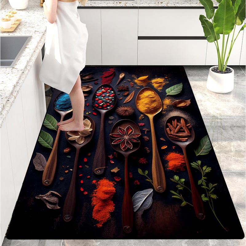 Modern Kitchen Mat Home Entrance Doormat Hallway Bedroom Living Room Decoration Floor Carpet Balcony Bathroom Long Rug