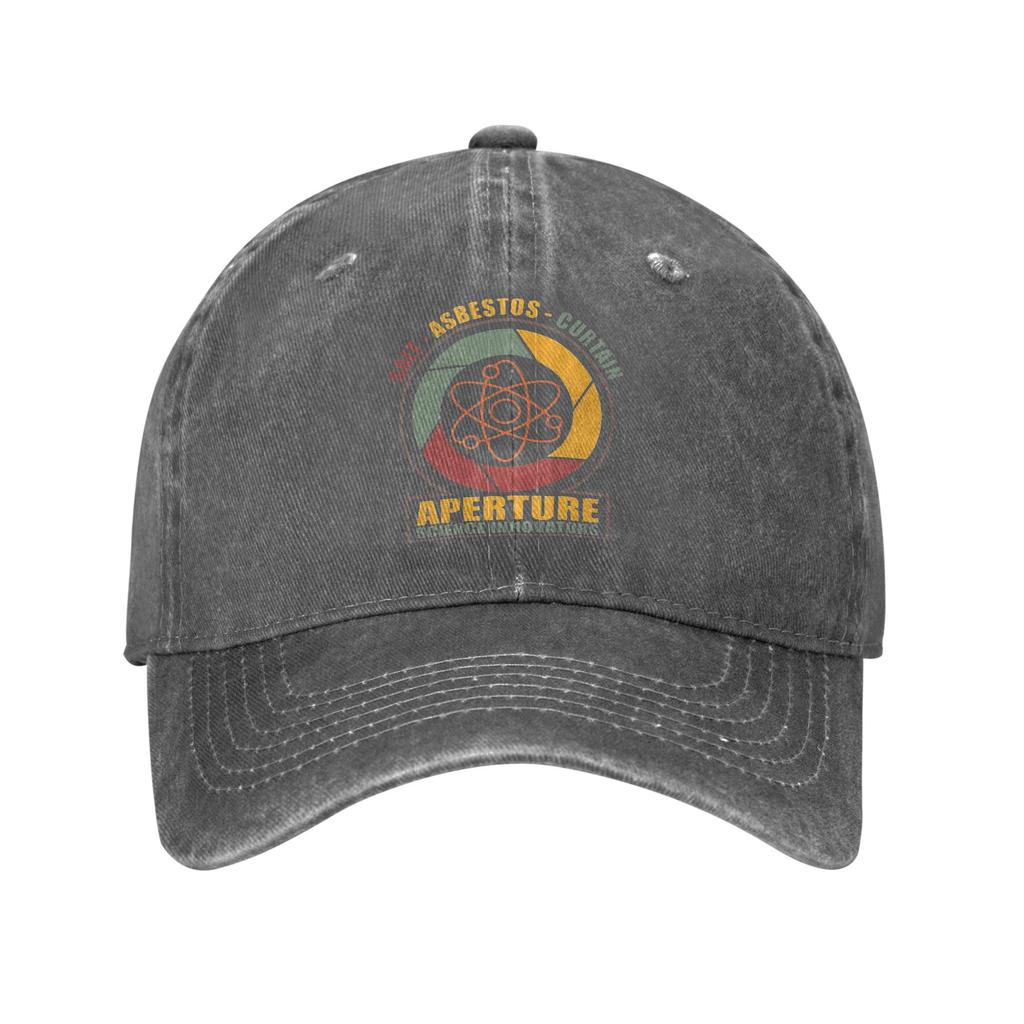 Portal Aperture Science Laboratories Unisex Baseball Cap Game Distressed Denim Hat Vintage Outdoor Workouts Adjustable Headwear