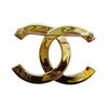 CHANEL Double C Logo - Brooch Men's and Women's Couple Style Gold