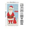 Tu Christmas Shower Curtain Santa Claus Holiday Festive Winter Reindeer Elk Snowflakes Holiday Decor Bathroom Set Waterproof Xma
