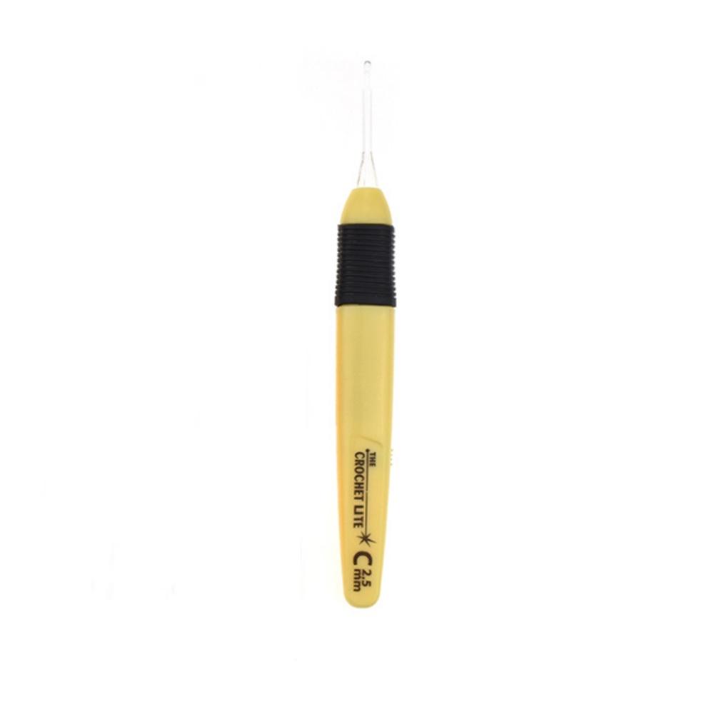 1Pc 2.5-6.5mm LED Light Crochet Knitting Needle Knitting Accessories Tool Crochet DIY Luminous Knitting Needle Tool