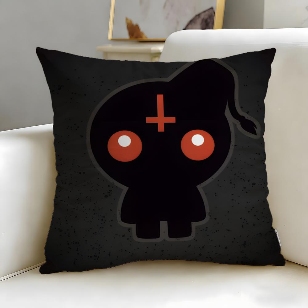 Trendy TThe Binding of Isaacable Cushion Cover Soft EasyWash Pillow Case Versatile for Couch Bed Travel and Office