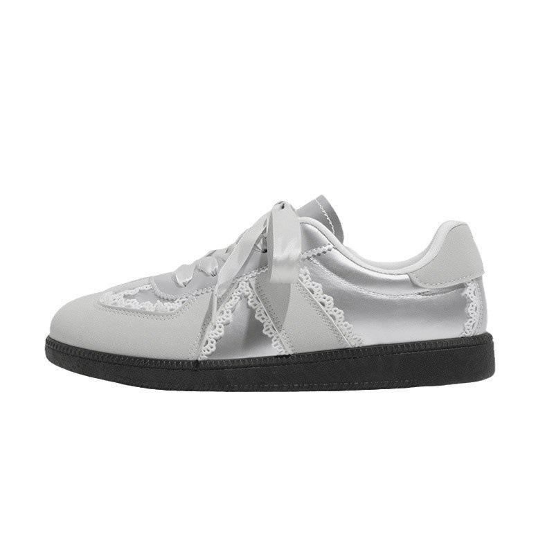 Silver Dexun shoes spring and autumn new shoes lace niche retro board shoes