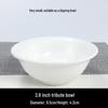 Minimalist Pure White Ceramic Conical Hat Bowl