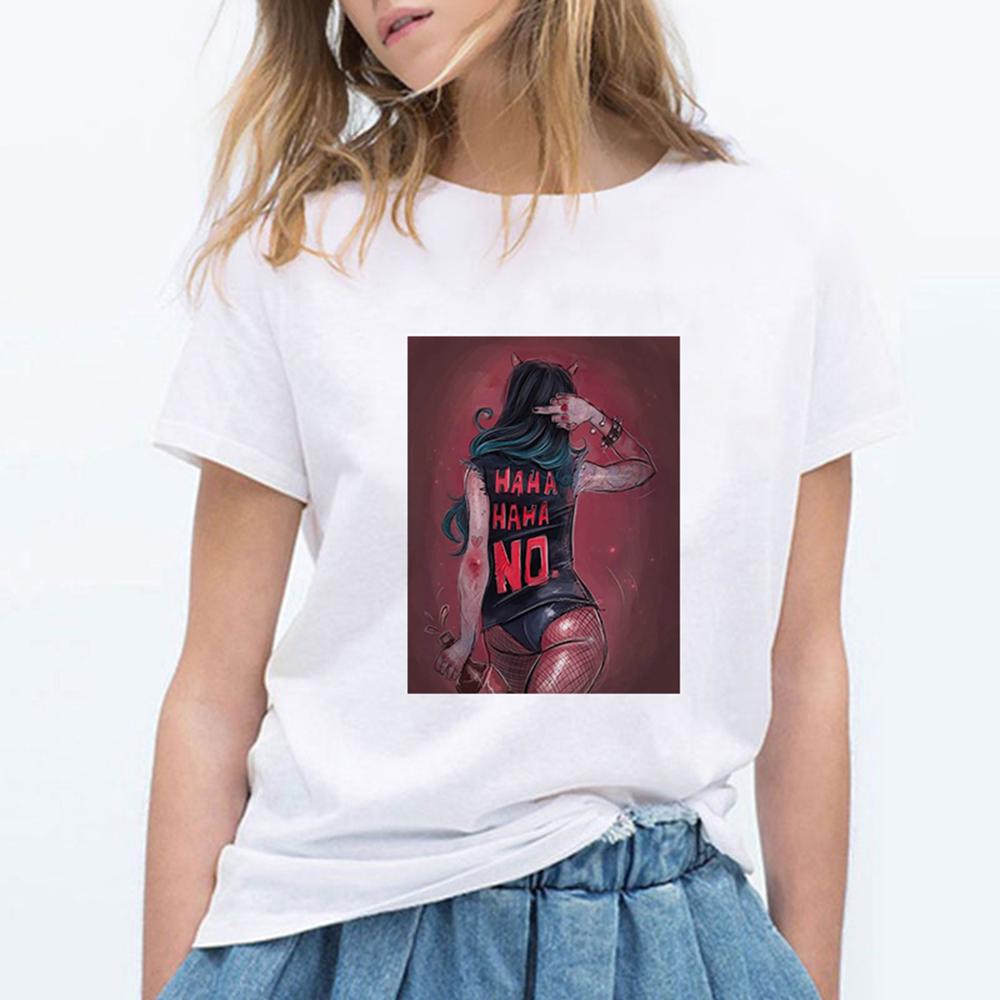 Fashion Cool Melanin Black Tattoo Girl T Shirts Women O Neck Short Sleeve Harajuku Tshirt Kawaii.Png