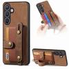 Wristband Cards Solt Leather Wallet Case For Samsung Galaxy S24 Ultra S23 S22 Plus S21 FE A04 A14 A24 A34 A54 A15 A25 A72 A73