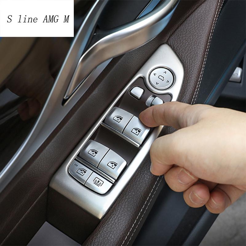 

Автомобильный Стайлинг, дверной подлокотник, панель, наклейки для BMW 7 серии F01 F02 G11 G12, кнопка подъема окна, отделка авто