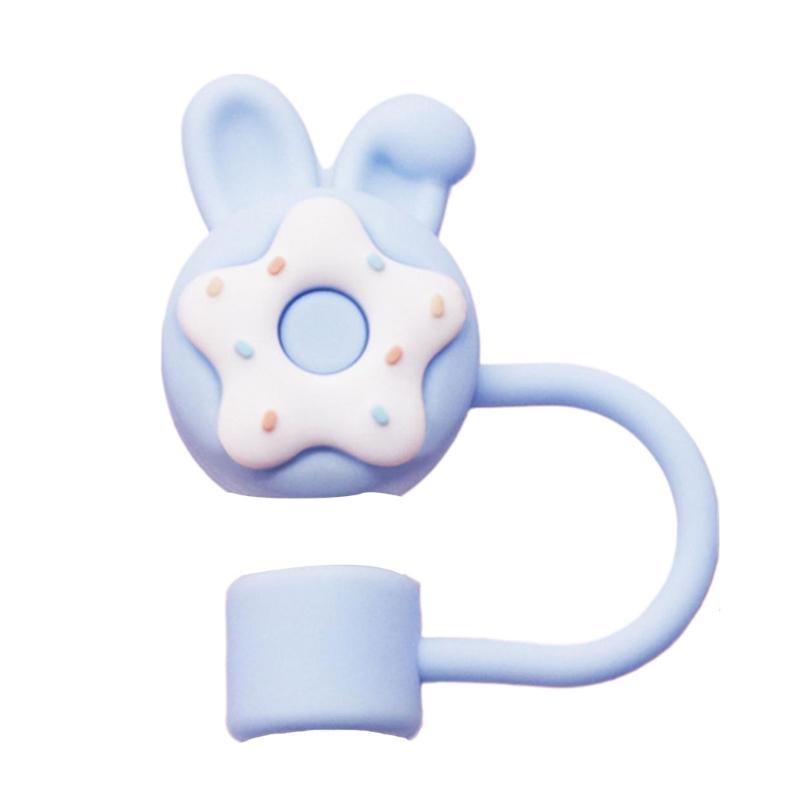 

Elegant Straw Covers Cartoon Silicone Straw Toppers For Outdoor Activity