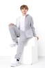 Warmer Jungen-Teenager-Set – Einfarbiger Reißverschluss-Hoodie & Bequeme Jogginghose, Winter 6421-025 HC