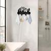 Bear Key Holder Heavy Metal Wall Hooks for Keys and Hats Space Saving Decor