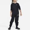 Nike Knitted Sports Pants SS23 Logo Embroidery Tapered Loose Black Kids Bottoms FD3012010