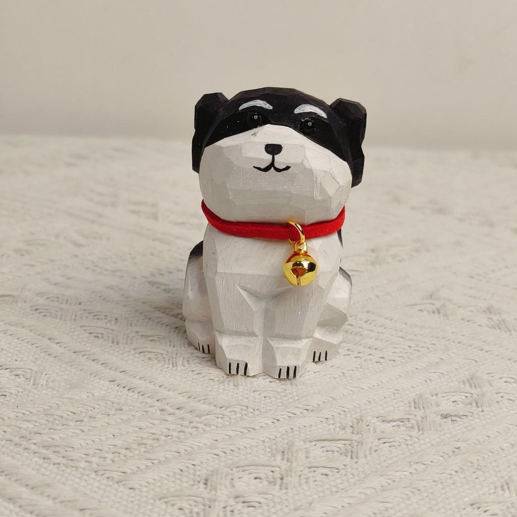 Wooden Dog Cartoon Desk Ornament Handmade Gift For Dog Lovers