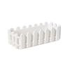 Fence Style Rectangular Plastic Flower Pot, Garden Border Planter for Succulents, Balcony Home Decor Greenery Container