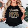 Retro 1976 50th Birthday Gift For Unisexs Best Friend Bday 70s Vintage Shirt Unisex Allmatch Casual Style Printed Tshirt Tops