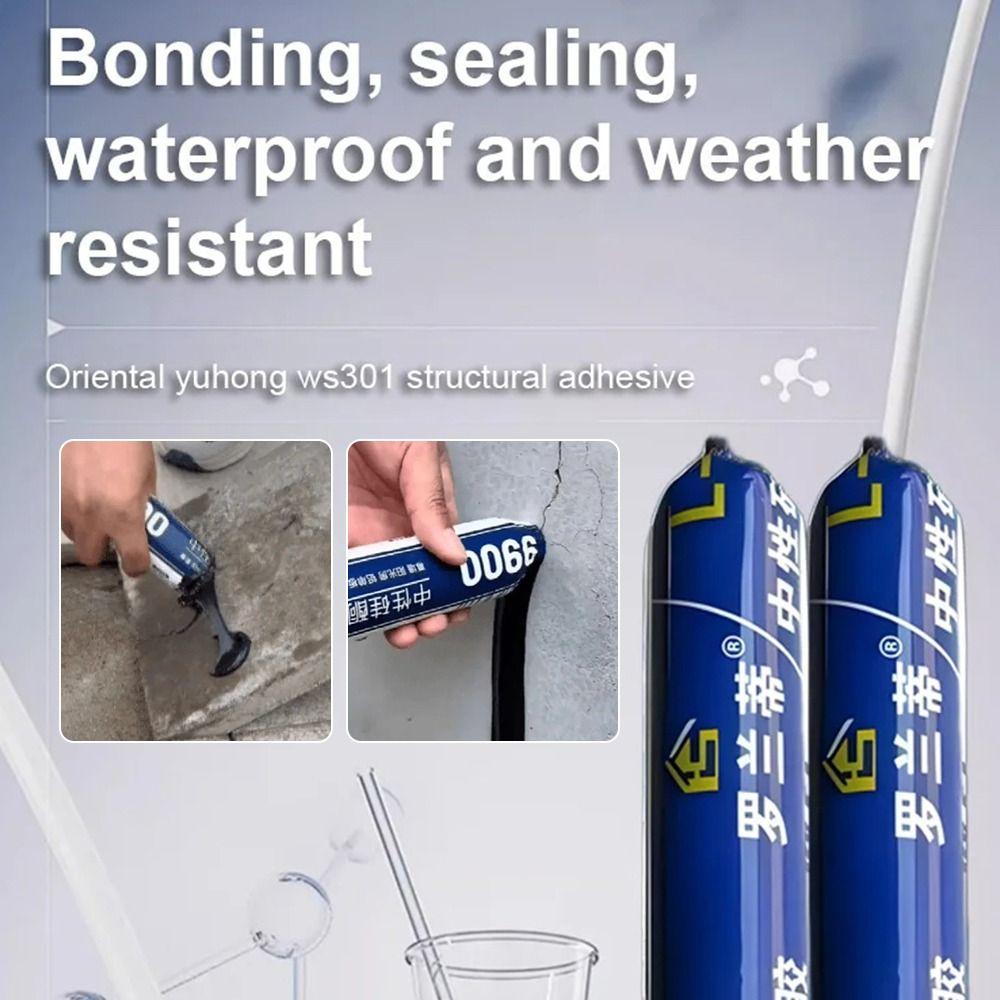 1Pcs Silicone Structural Adhesive 750g Neutral Sealant for Window Door Gap Roof Leak Repair