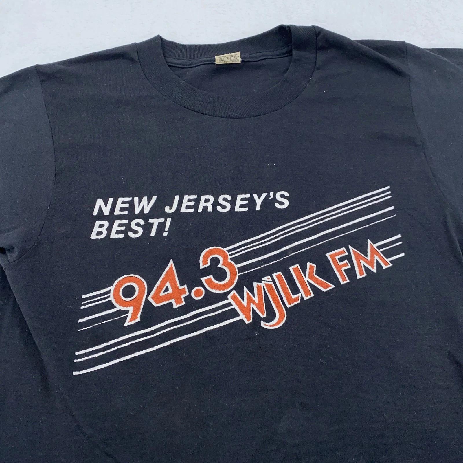 

Vintage 94.3 WJLK FM Shirt Mens XXS Black New Jersey Radio Promo Tee 80s USA M