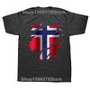 Funny Norway Norwegian Flag T Shirts Summer Style Graphic Cotton Streetwear Short Sleeve Birthday Gifts T-shirt Mens Clothing