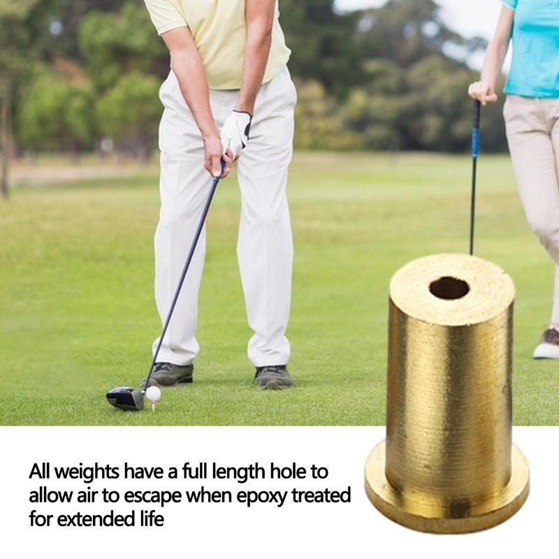 Golf Brass Shaft Tip Plug Swing Weight Golf Club Weight for Golf Sports Golf Brass Tip Plug Weights Golf Brass Plug Weights