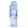 1PC Snow Mountain Waterfall Landscape Print 750ml Color Plastic Sports Water Bottle Leakproof Flip Straw Lid Suitable for Sports Office Home Use