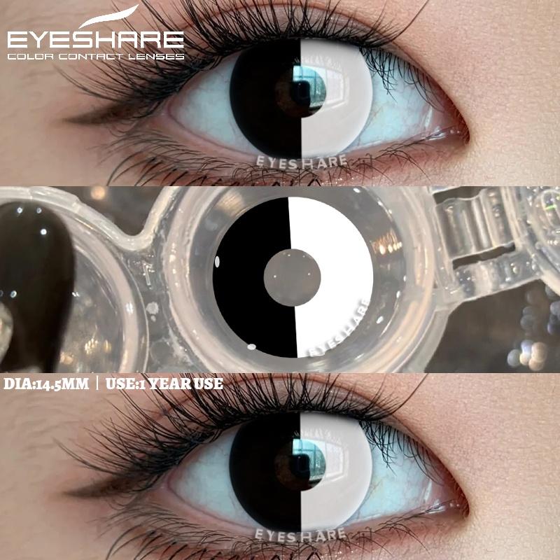

1 пара цветных контактных линз для косплея для глаз, аниме-аксессуары, белые линзы на Хэллоуин, пупилленты, черные линзы, красные линзы для глаз 0 серый