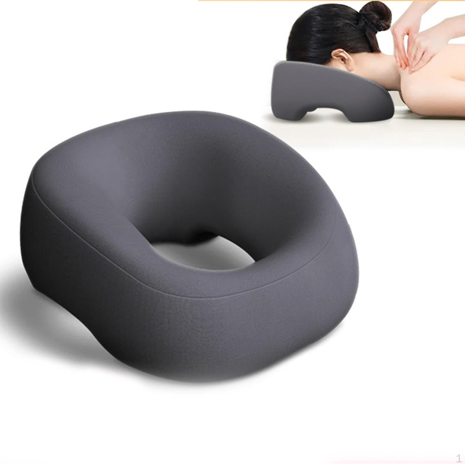 

Ergonomic Face Down Pillow for Resting at Home Or in Salons Dark Grey
