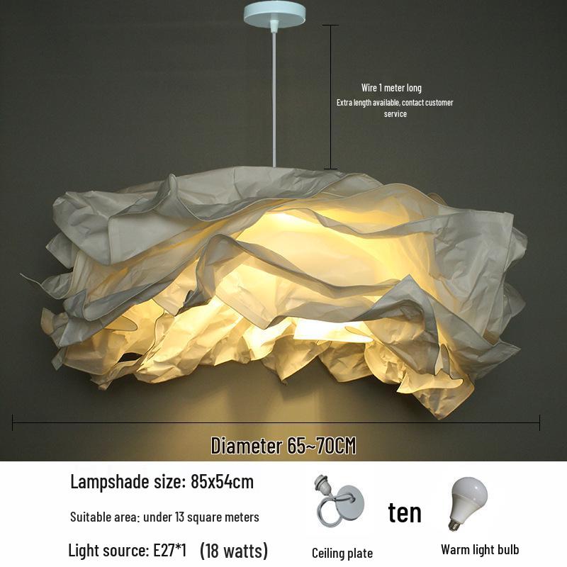 B&B Clothing Creative Cloud Lampshade - Nordic Pendant Light for Living Room, Restaurant, Bedroom, Study