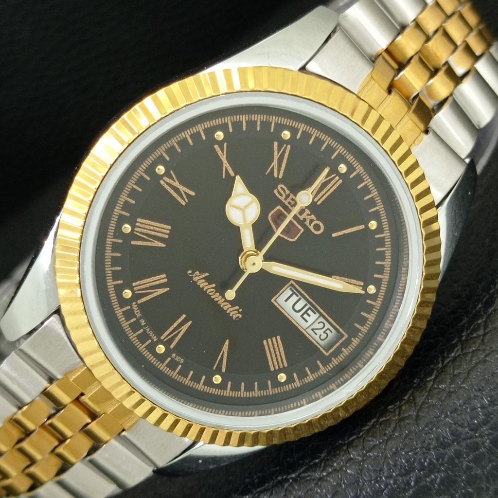 

ВИНТАЖНЫЕ АВТОМАТИЧЕСКИЕ SEIKO 5 ВОССТАНОВЛЕННЫЕ ЯПОНСКИЕ МУЖСКИЕ ЧАСЫ С ЧЕРНЫМ ЦИФЕРБЛАТОМ a443189-1