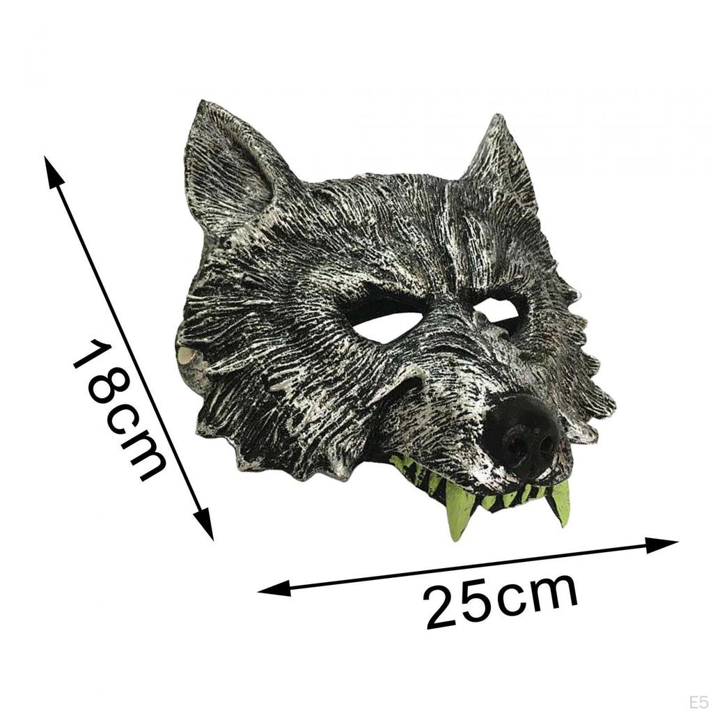 Scary WereMask Wolfs Mask Novelty Creative Props Comfortable Fancy Dress Half Face Costume for