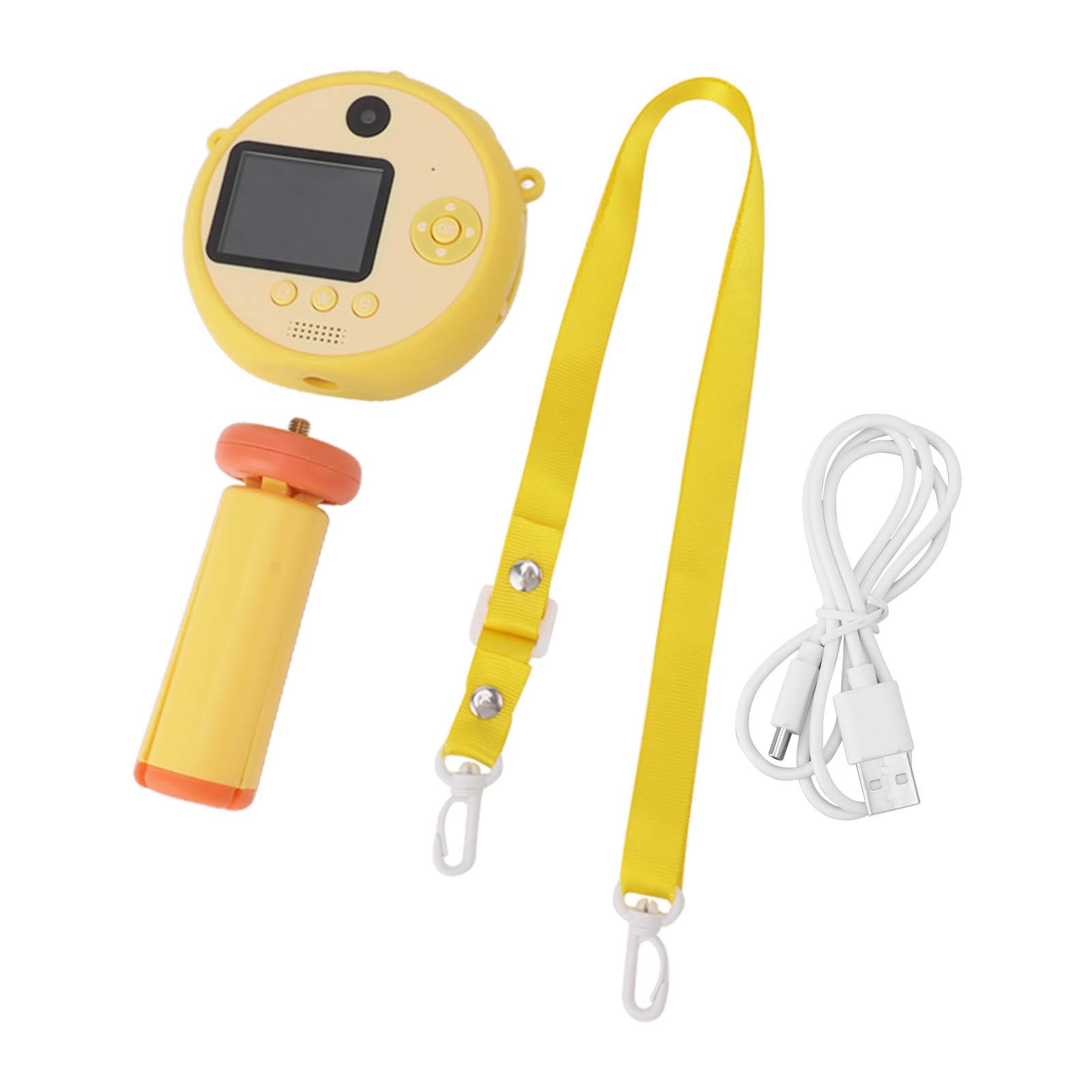 

Lollipop Kids Selfie Camera с подставкой 48MP 2.0in HD детская цифровая видеокамера игровая музыкальная игрушка жёлтый