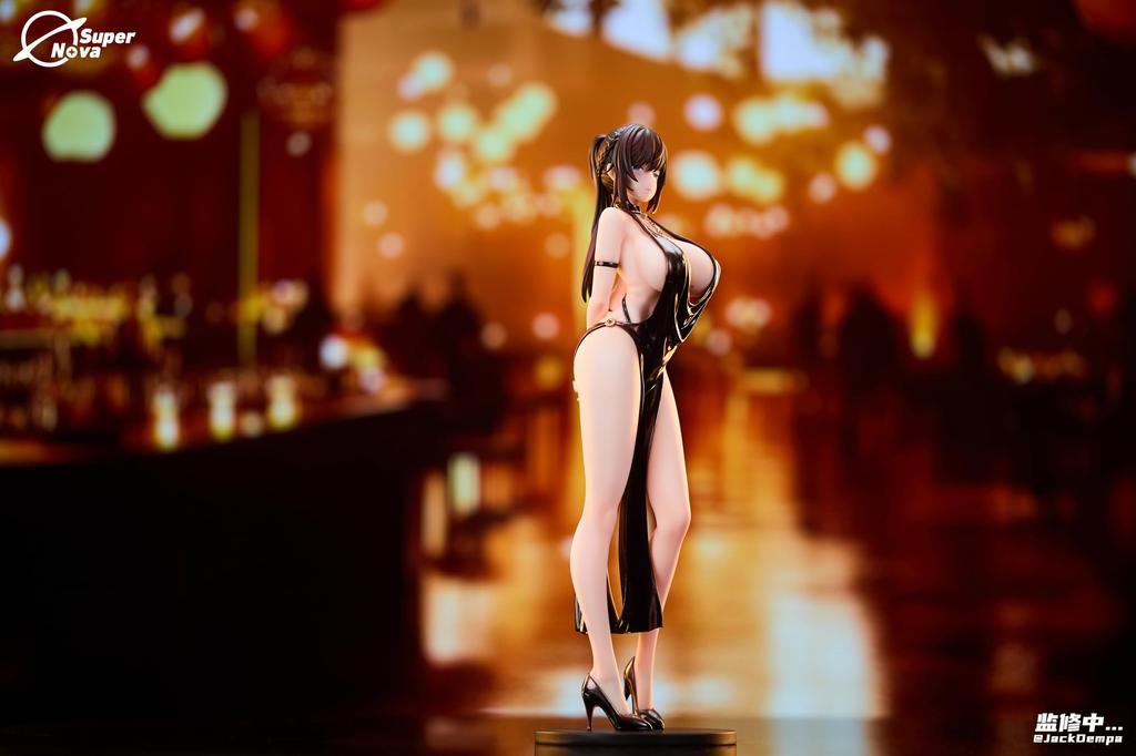 BEAR PANDA x SUPER NOVA Shiho Miyamae Party Dress Scale PVC ABS Painted Complete Figure Ver. 1/6 &