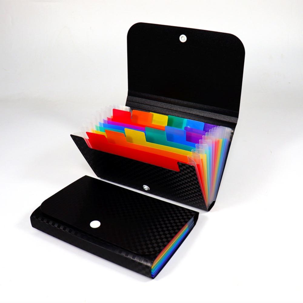 

13-layer Small File Wallet Self-adhesive Index Tabs Waterproof A6 Accordion Folder Accordion Style File Folder Office Supplies
