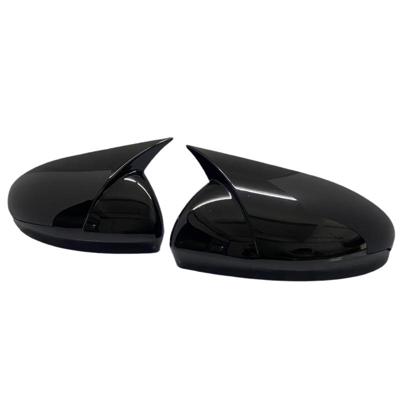 Paar Auto Seitenrückspiegelabdeckung Für Renault Captur -2024 Außen Tür Rückspiegel Gehäuse Zierleiste Schwarz/Carbon-Look Zubehör
