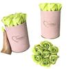 Flowerbox Inspuj - Pink Box with Soap Roses - No. 15 Green