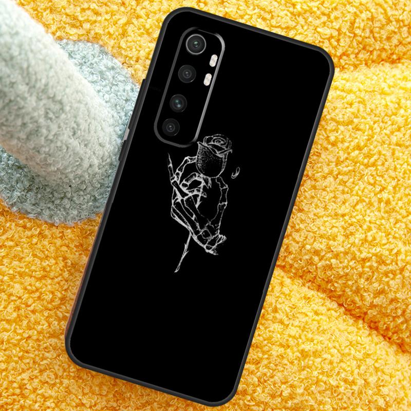 Schwarze Ästhetik Totenkopf Skelett Hülle Für Xiaomi 15 14 Ultra 13T 14T 15T 17 Pro Max Abdeckung Für POCO X7 F8 Pro X3 X5 X6 F5 F6 F7