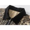 Women's Vintage Short Windbreaker Jacket Autumn 2024 Luxury Brand Cotton Leopard Denim Jackets for Woman Women's Autumn Clothes