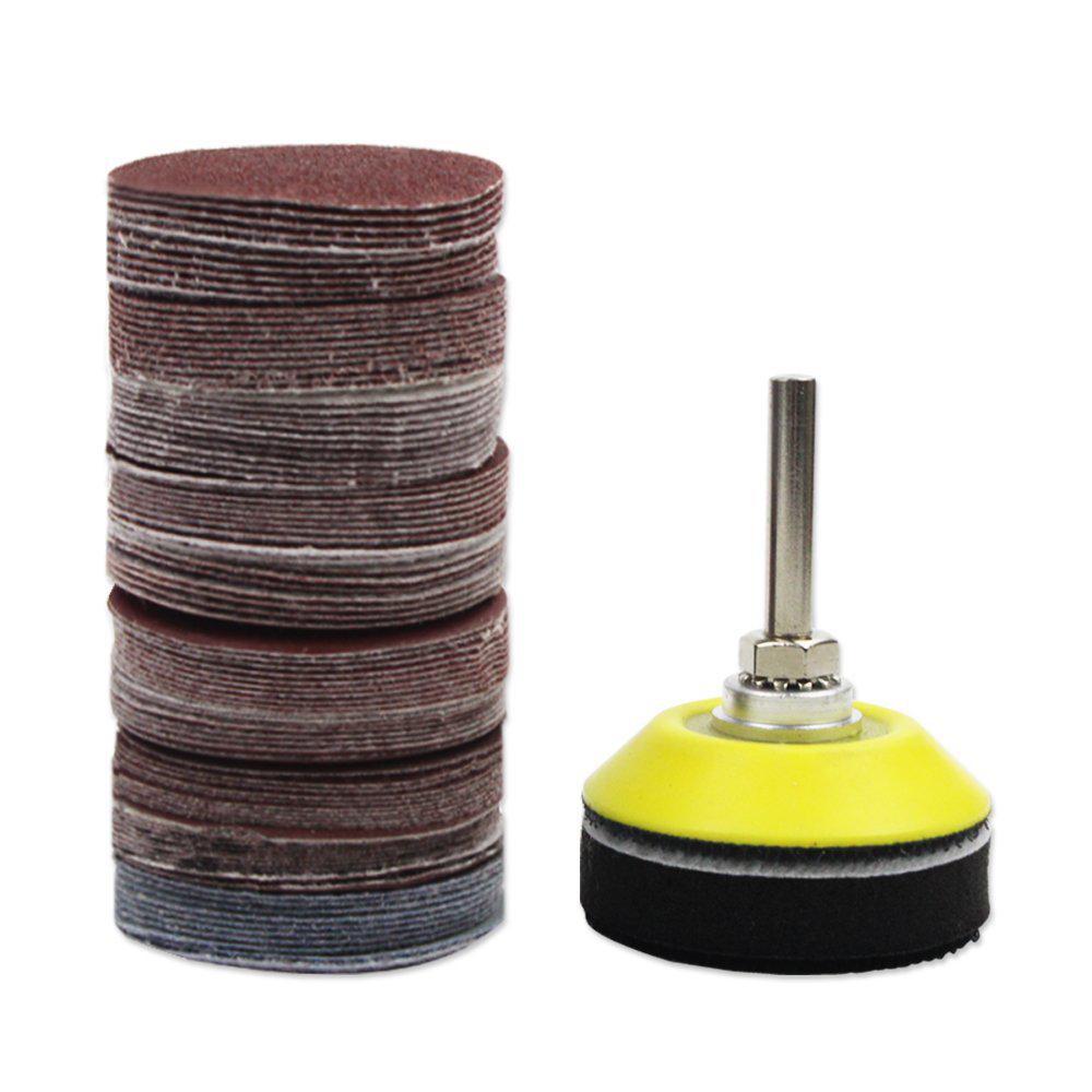 120pcs 2 Inch Sanding Discs Pad Kit 60-3000 Grit Sandpaper Backing Plate and Soft Foam Buffering Pad for Sanding Grinder Rotary