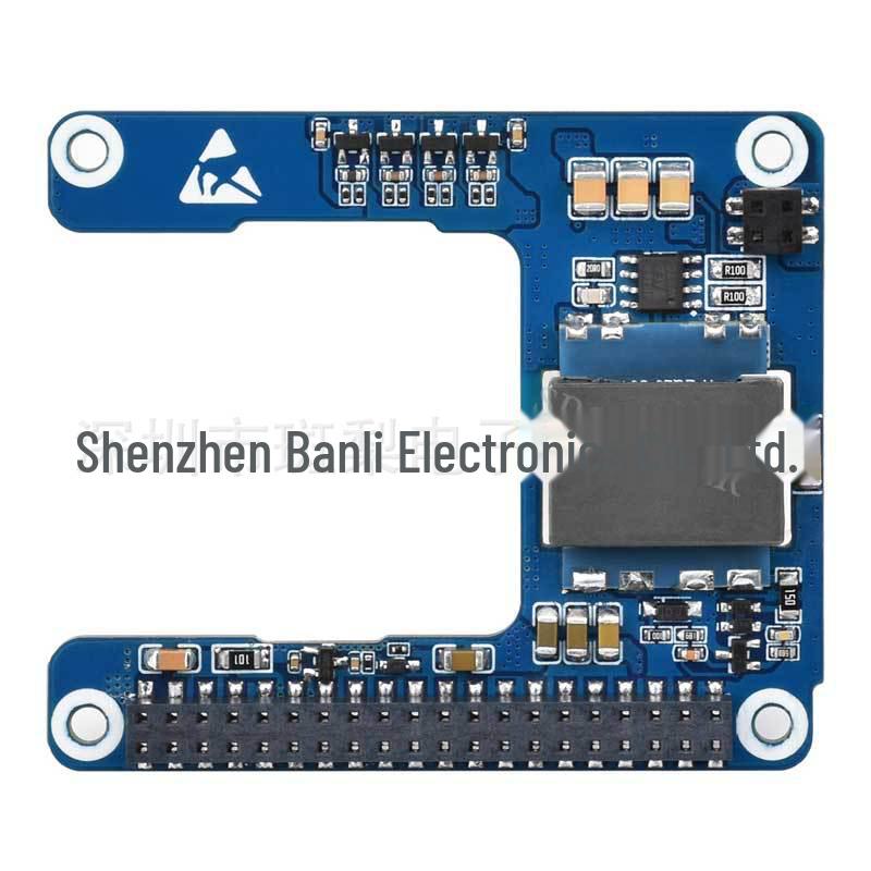 Raspberry Pi 5 Slim PoE HAT mit Ethernet RJ45 und 5V/5A Netzteilerweiterung für CM5