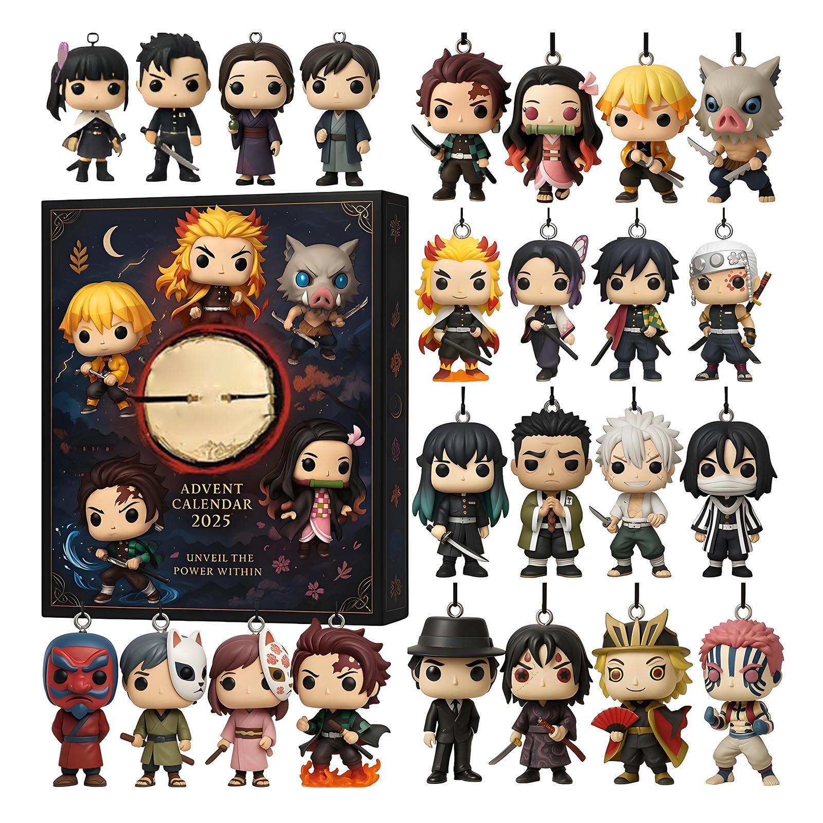 

Календарь обратного отсчета включает 24 подарка, календарь обратного отсчета и подарок-сюрприз One Size