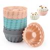 12PCS/Set Mini Cake Pan Non Stick Silicone Cupcake Liners Pumpkin Shape Mold Donuts Cornbread Jellies Dessert Baking Tray
