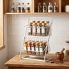 Detachable Double Layer Fruits Holder Iron Snack Storage Rack  Pantry