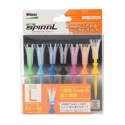 Tabata Lift Vyrobeno ve Výšce Pravidla Golfu Vrstvený Plastový Lift Tee Velikost L 7 Tee GV1419 L Tee, Japonsko, Nastavitelný, Vyhovující, Tee, Spirálový, (42-48 mm), Balení,