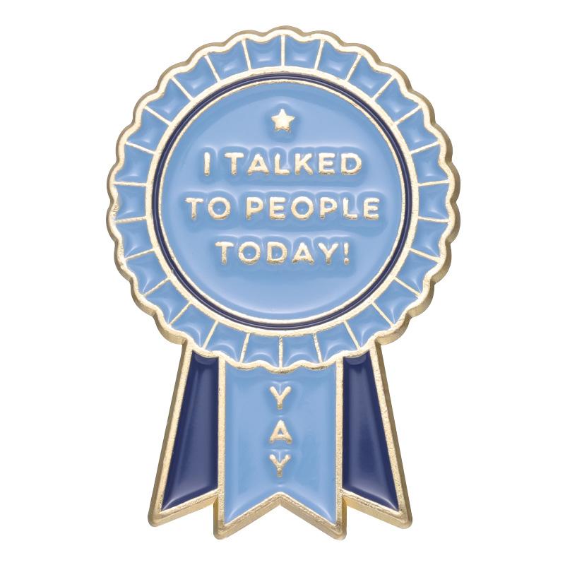 

Letter Colorful Playful Pins Metal Brooches Unique Inspirational Accessories For Stylish Men And Women Fashion Statement XZ8861