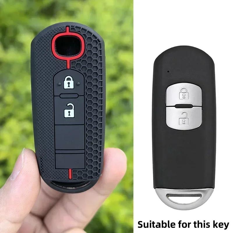 

Silicone Car Key Case Cover For Mazda 2 3 5 6 BL BM GJ Atenza Axela Demio CX-3 CX3 CX-5 CX5 CX7 CX-9 CX8 keychain