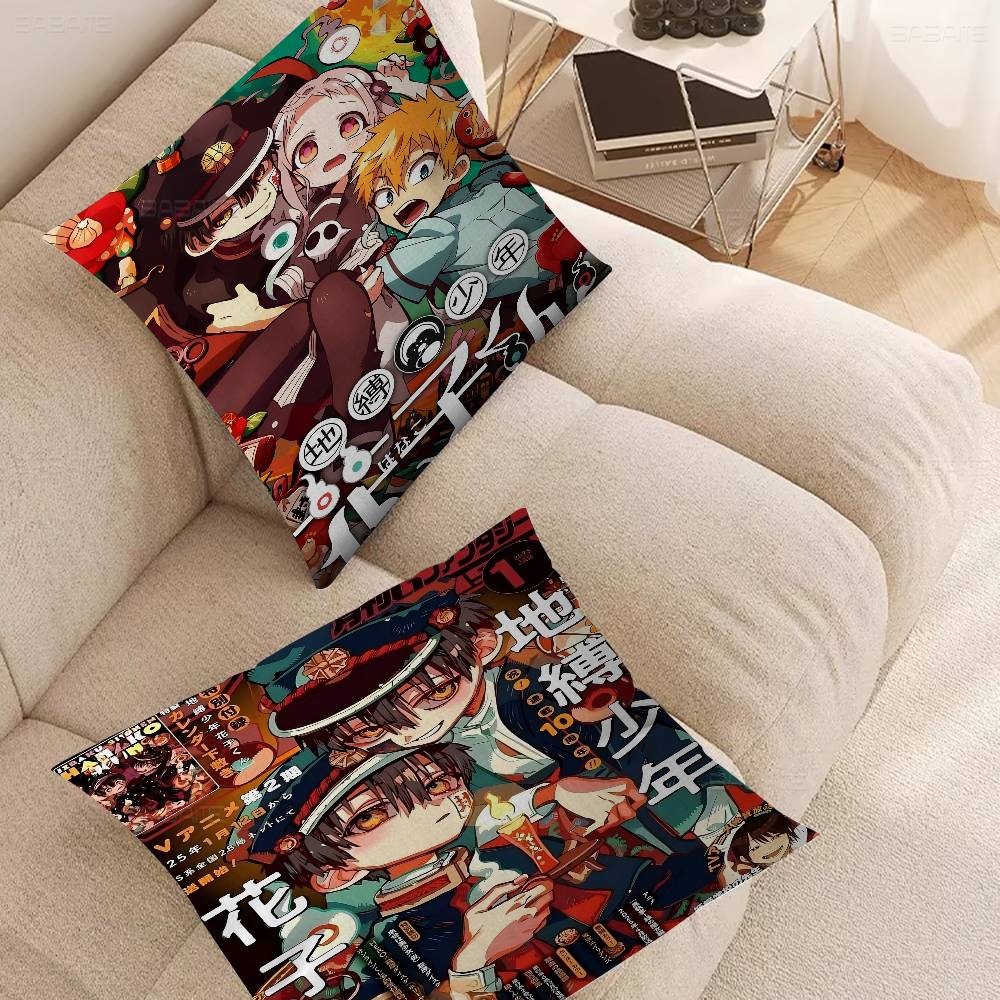 Toilet-Bound Hanako-kun 45*45cm Cushion Cover Pillow Cover Decor Pillowcase Home Pillowcase For Couch Pillow