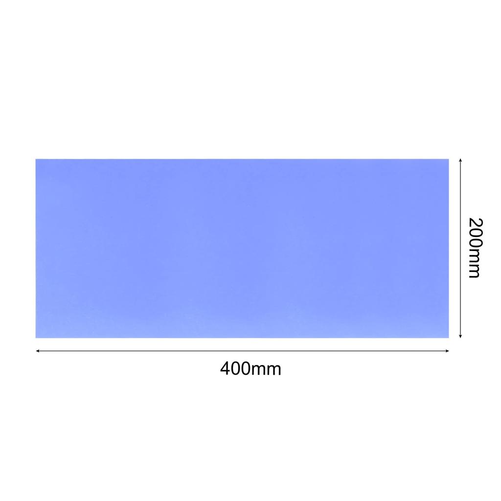 Uxcell Thermal Conductive Pad, High Thermal Conductivity Silicone Sheet, Soft, for CPU Heatsink, 200mm X 400mm X 0.5mm, Cool Blue