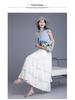 White 3-Tier Lace Trim Flare Skirt - Spring/Summer 2026 Collection