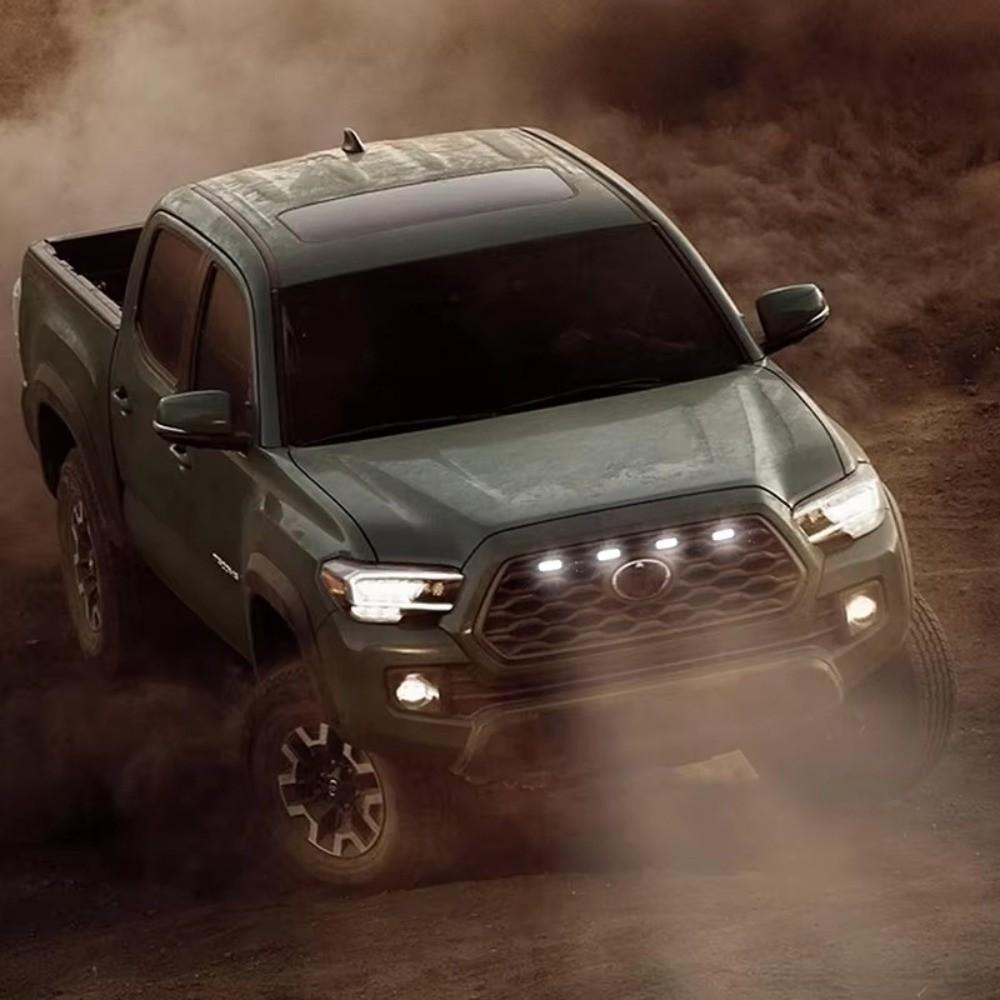 Black Front Grill Lights for Toyota Tacoma Raptor Off Road Sport Pickup Night Driving
