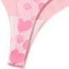 TERMEZY Damen Sexy Nahtloser Tanga Niedrige Taille Herzmuster Höschen Yoga Atmungsaktive Körpernahe Slips